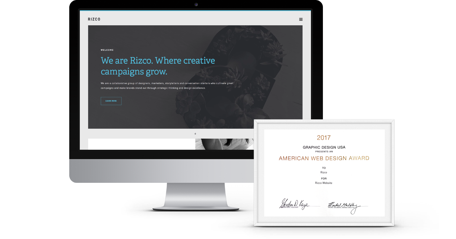Rizco.com Receives American Web Design Award!